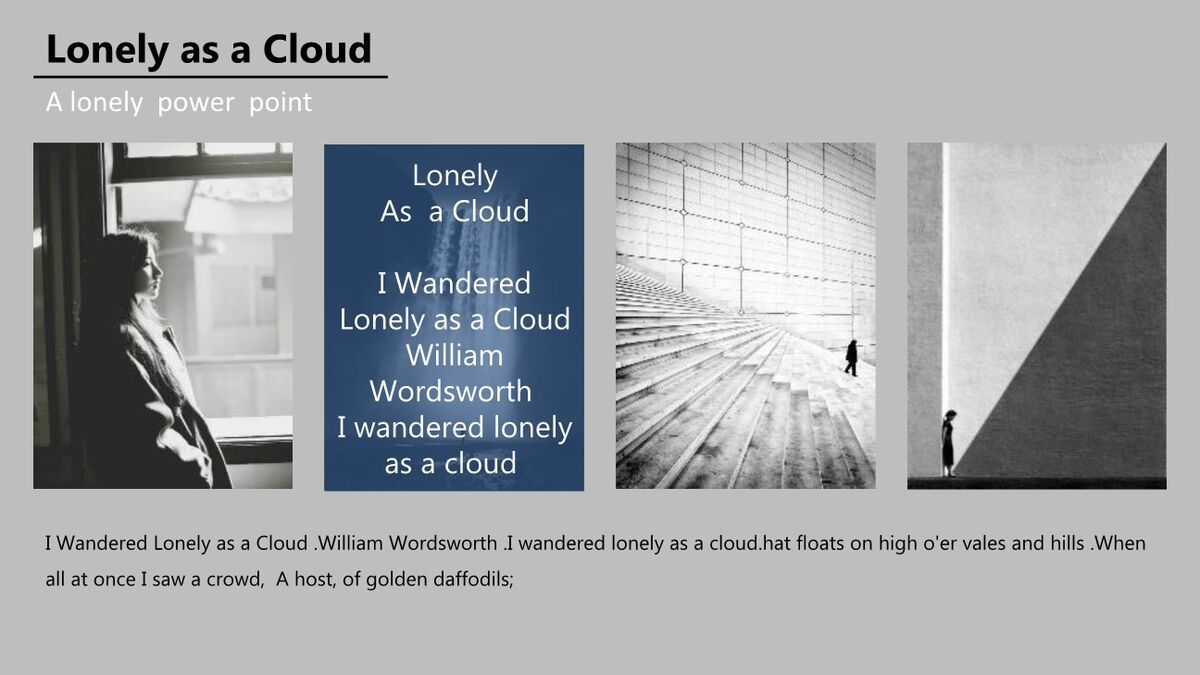 灰色素雅风格简约PPT模板6