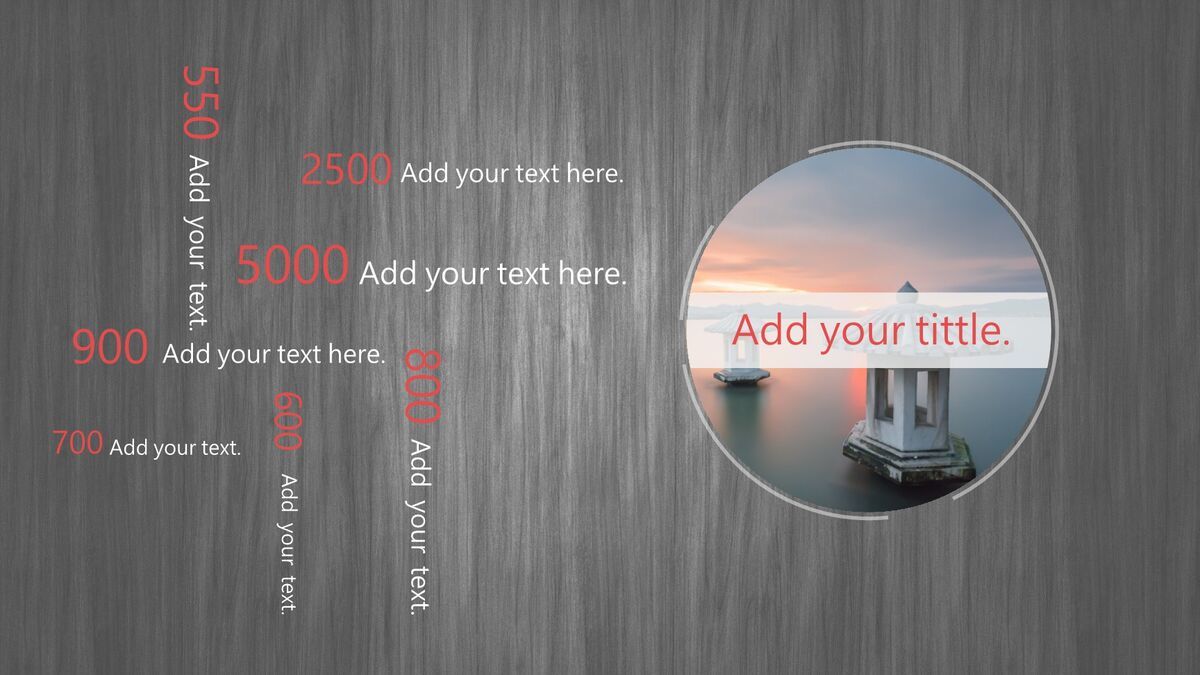 灰色木纹动态PPT模板5