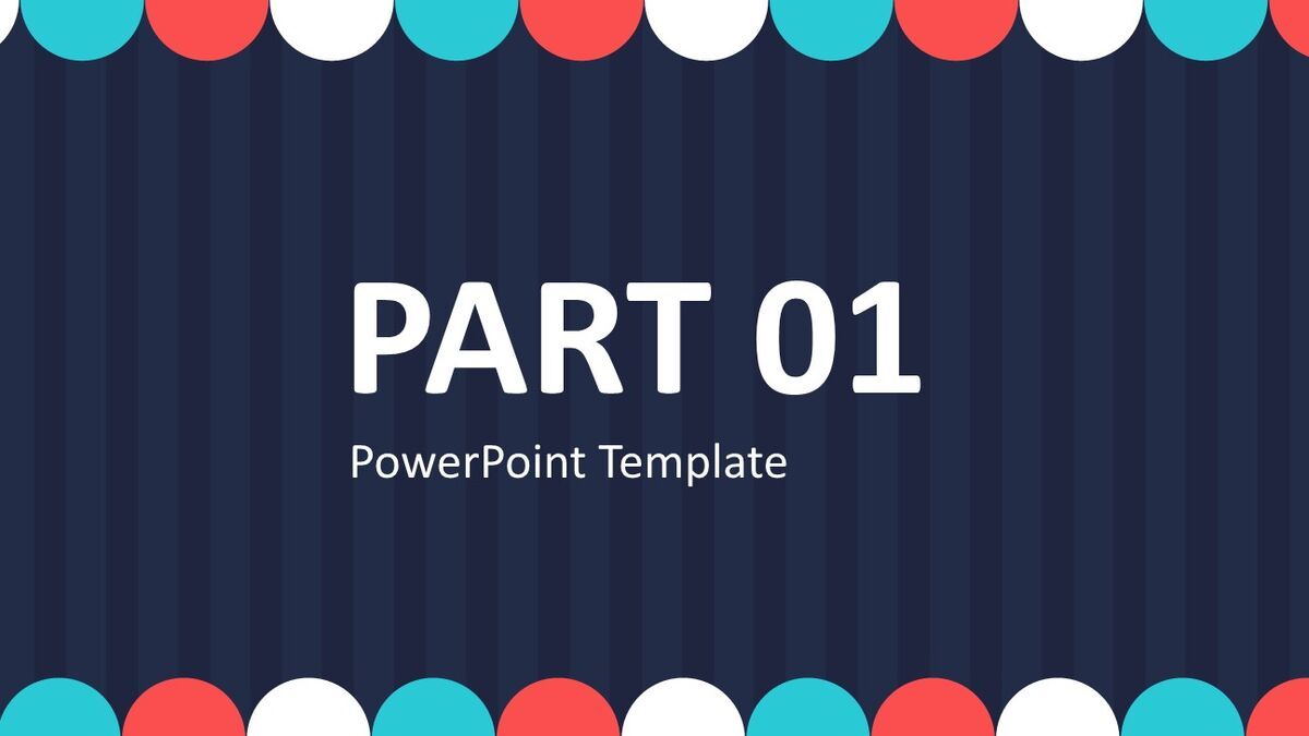 彩色活力通用PPT模板6