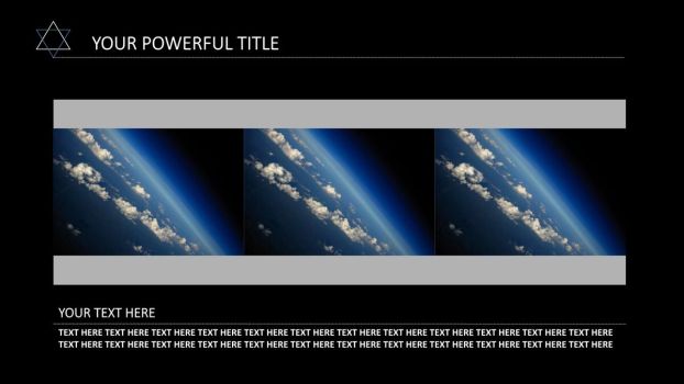 太空地球科技主题PPT模板7