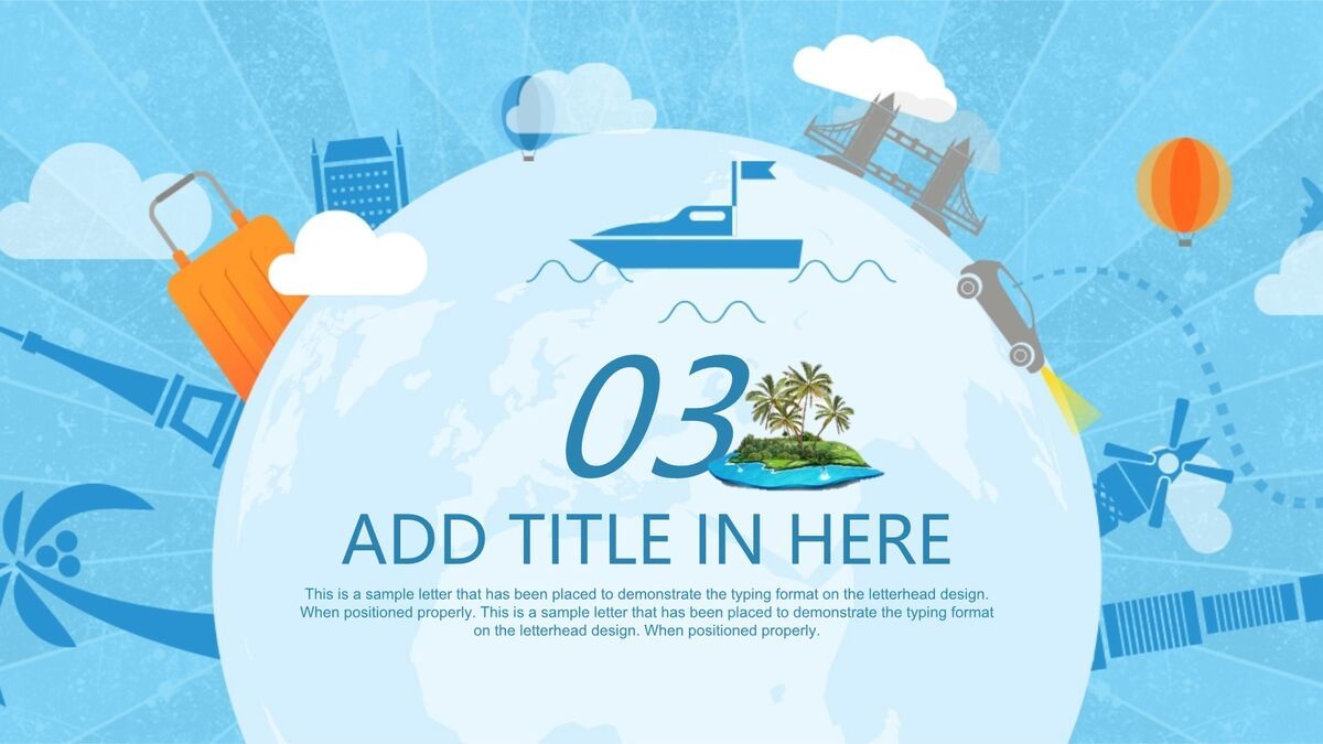 世界旅行主题PPT模板7