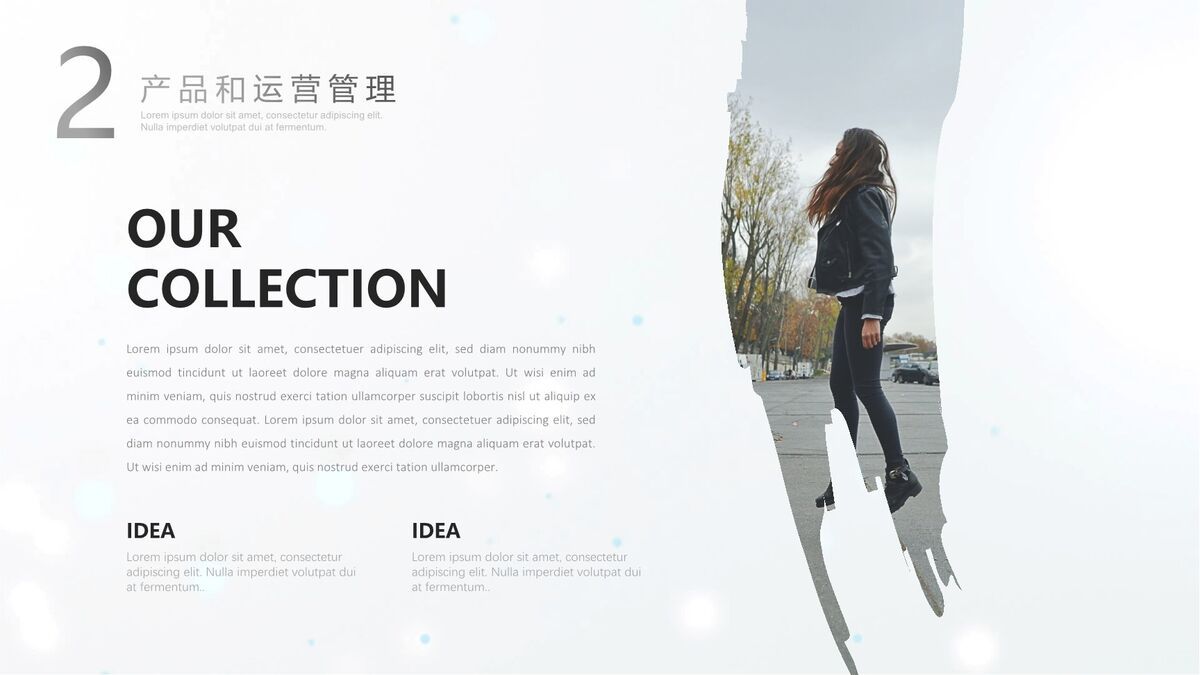 艺术烟雾极简风格PPT5