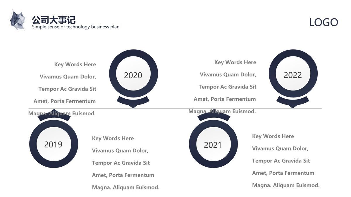 科技感商业计划书PPT模板2