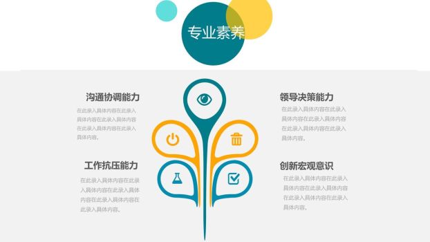 清爽风格求职简历PPT8