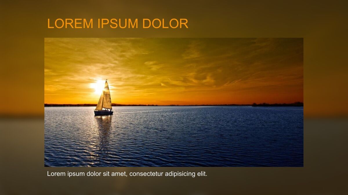 帆船远航主题PPT模板2