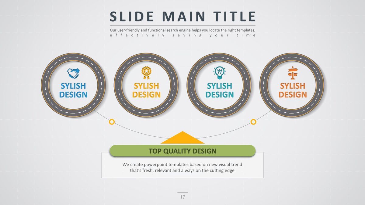 公路主题创意设计PPT模板8
