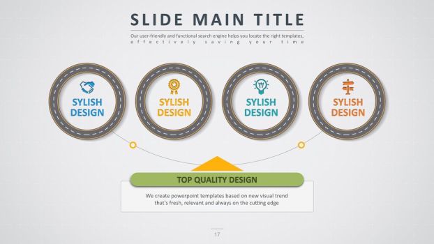 公路主题创意设计PPT模板8