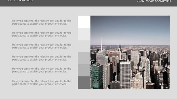 极简黑灰色块PPT模板6