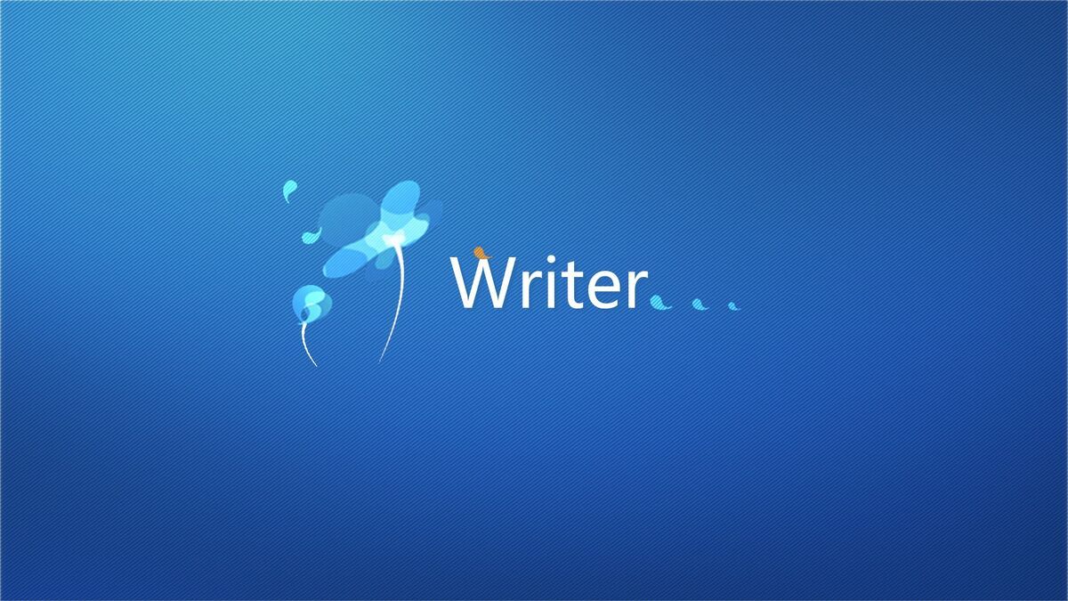 蓝色通用简约PPT模板2