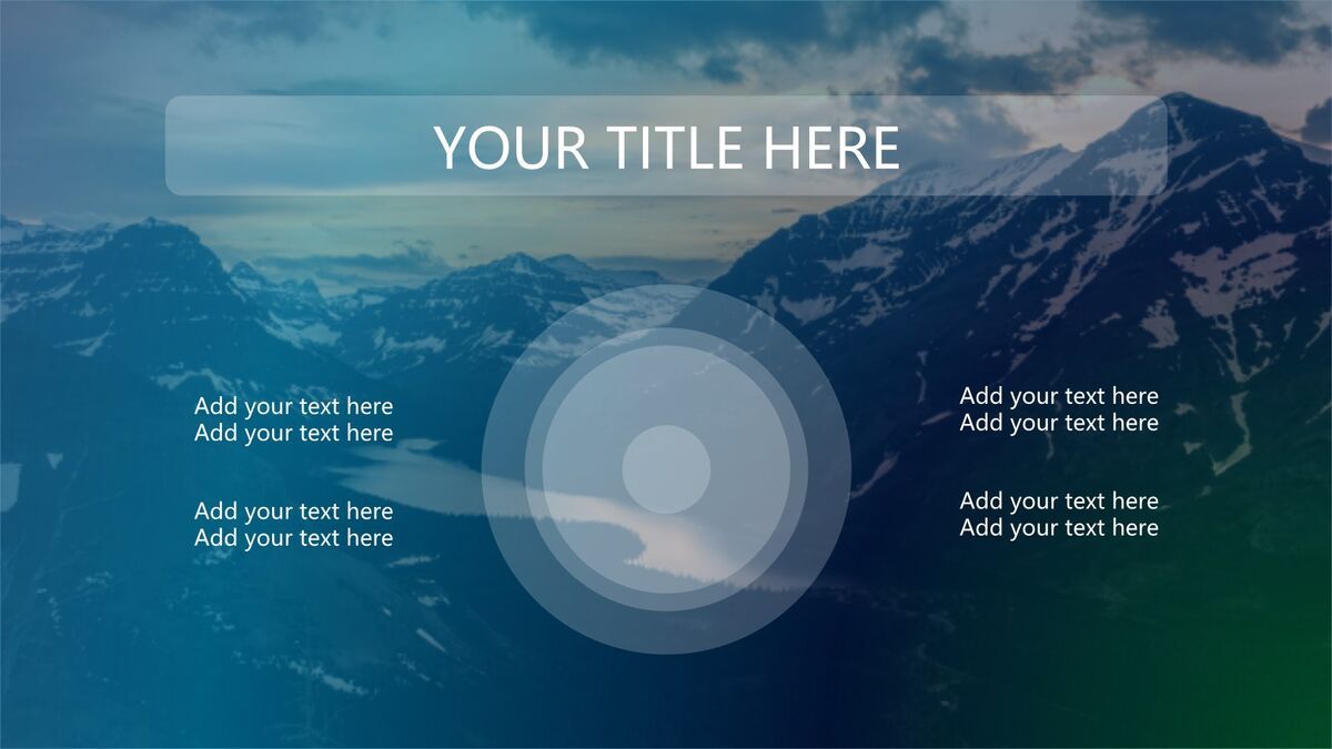 半透明视觉PPT模板1