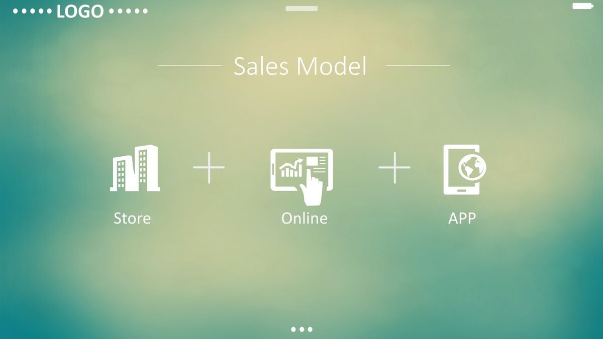 动态IOS简约通用PPT模板6