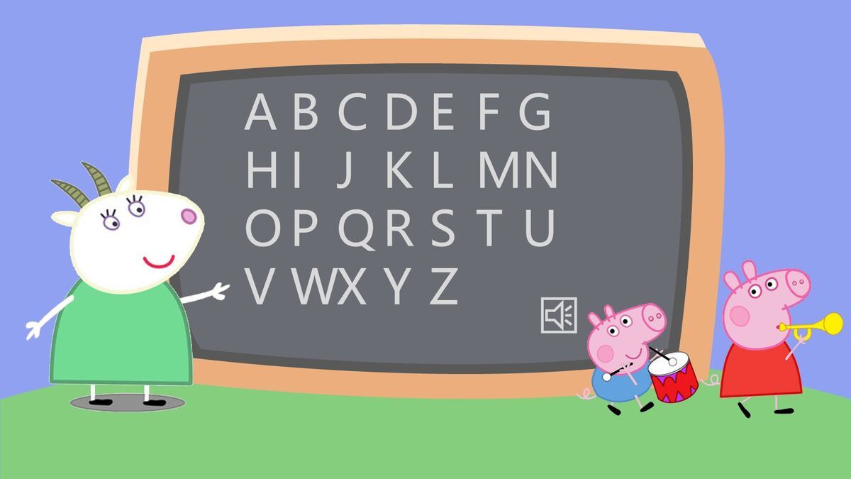 小猪佩奇主题PPT模板8