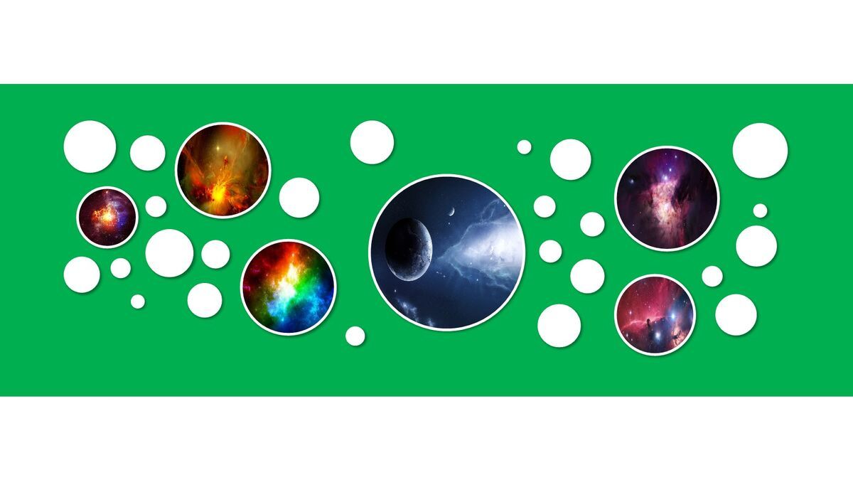 多样式照片墙PPT模板5