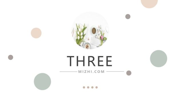 莫兰迪色极简通用PPT模板4