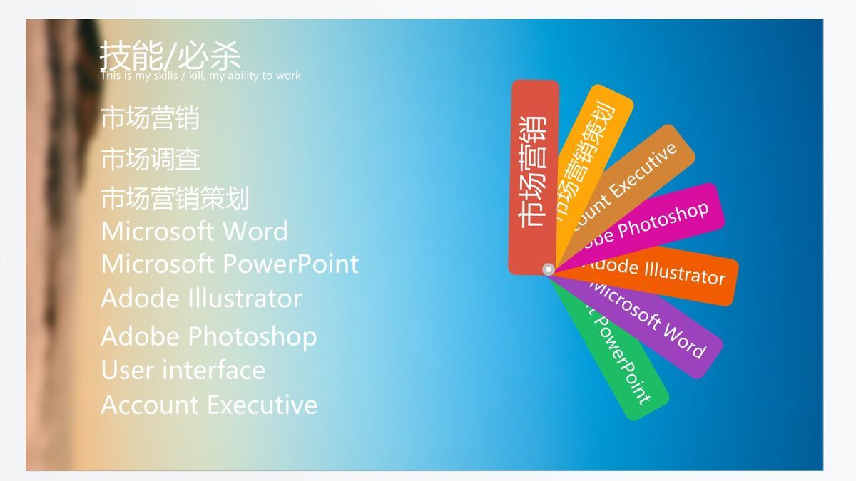 手机创意简历PPT模板3