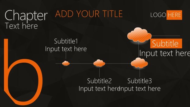 天马行空墨水喷溅PPT模板3
