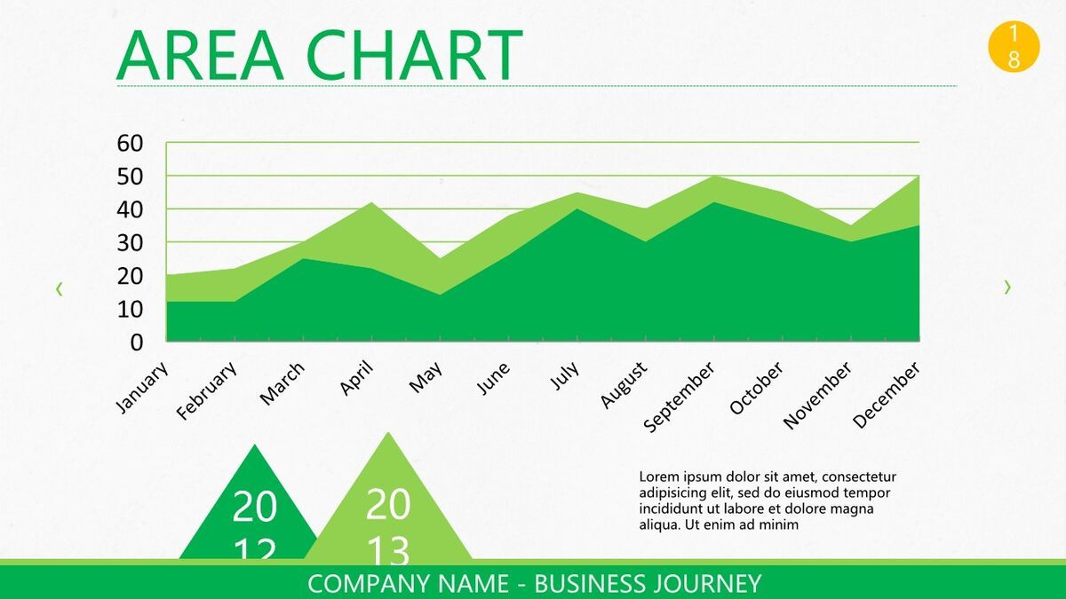清爽绿色卡通主题PPT模板9