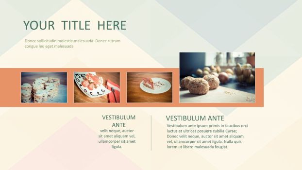 小清新复古色系通用PPT模板9