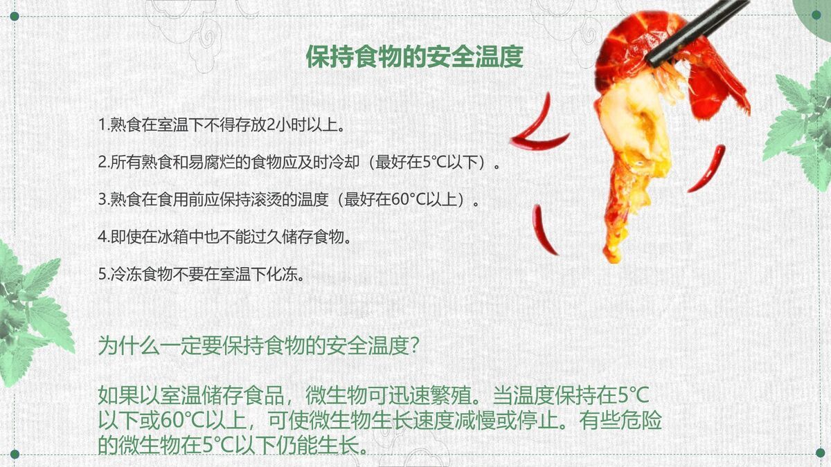 食品安全宣传专题PPT模板2