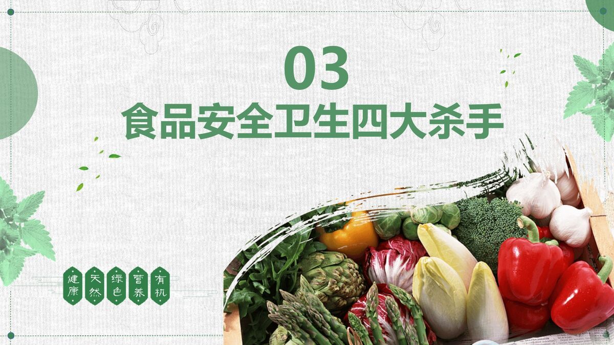 食品安全宣传专题PPT模板4