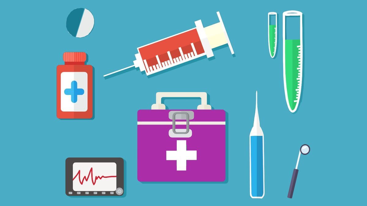 矢量医疗器械器材PPT素材1