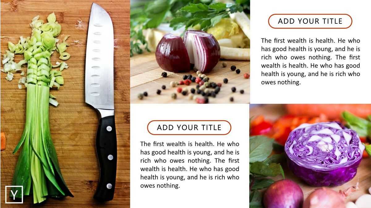 西餐食材主题PPT模板3