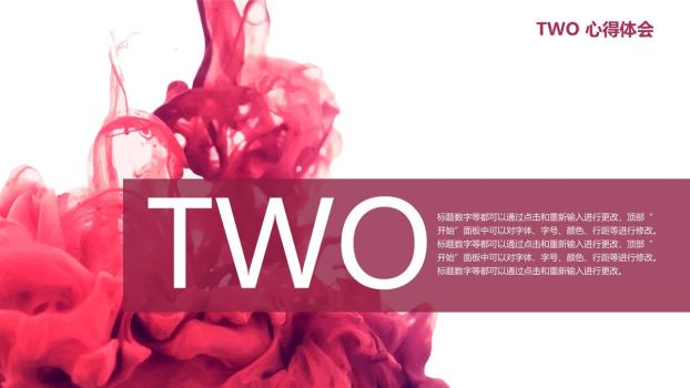 颜料入水创意特效PPT模板1