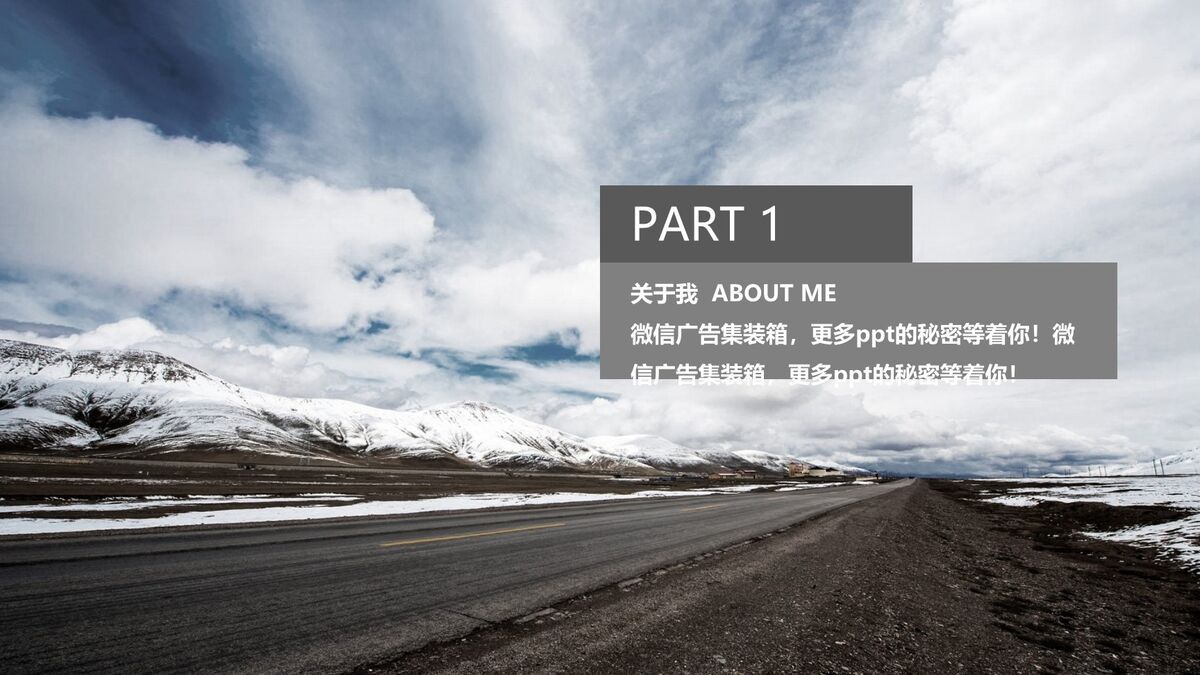 时尚求职简历PPT模板9