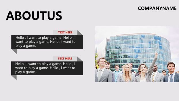 简约欧美风格公司企业介绍PPT模板6