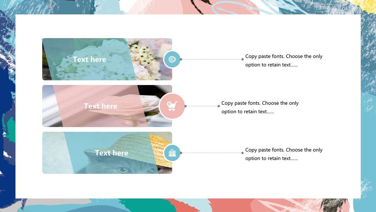 莫兰迪涂鸦艺术风PPT模板8