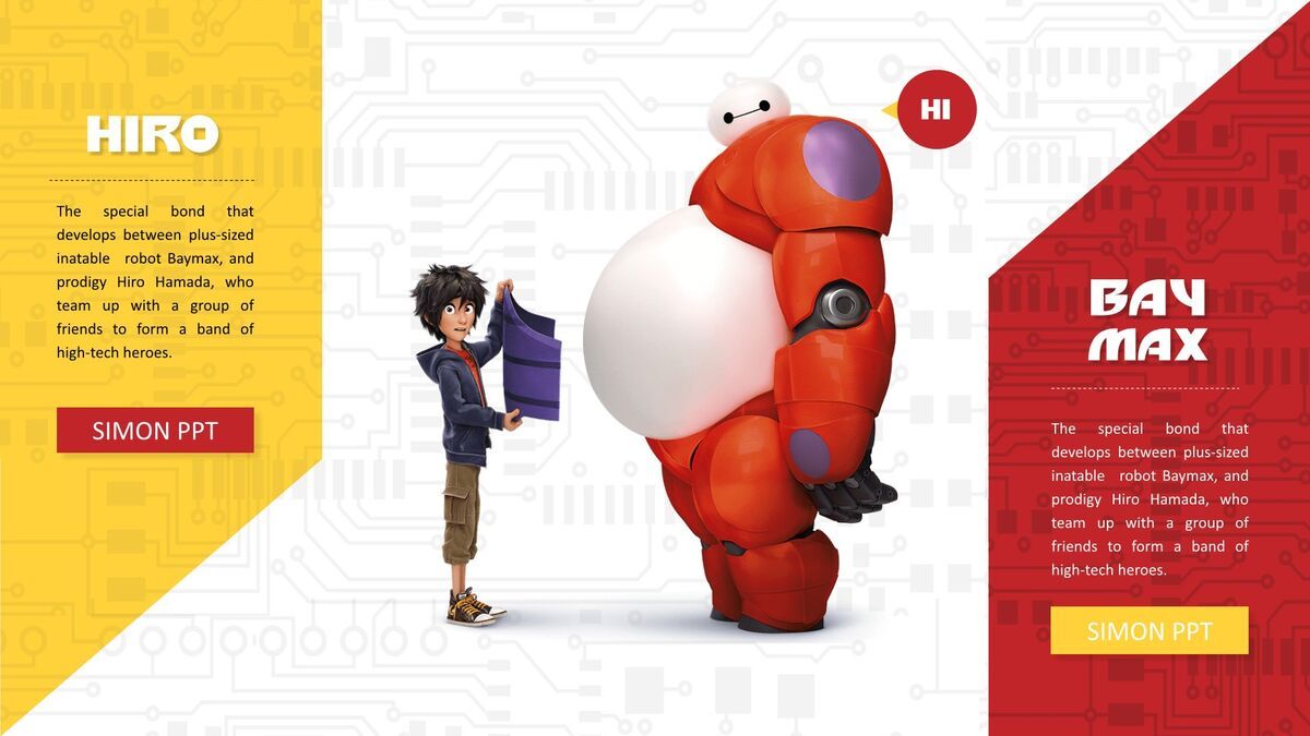 超能陆战队大白主题PPT5