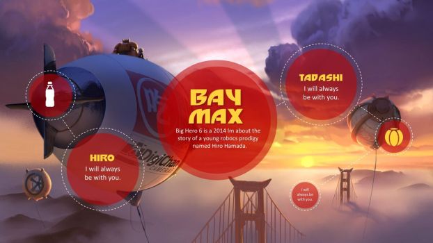 超能陆战队大白主题PPT9