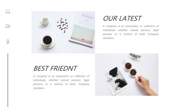 杂志级图文混排设计PPT模板2