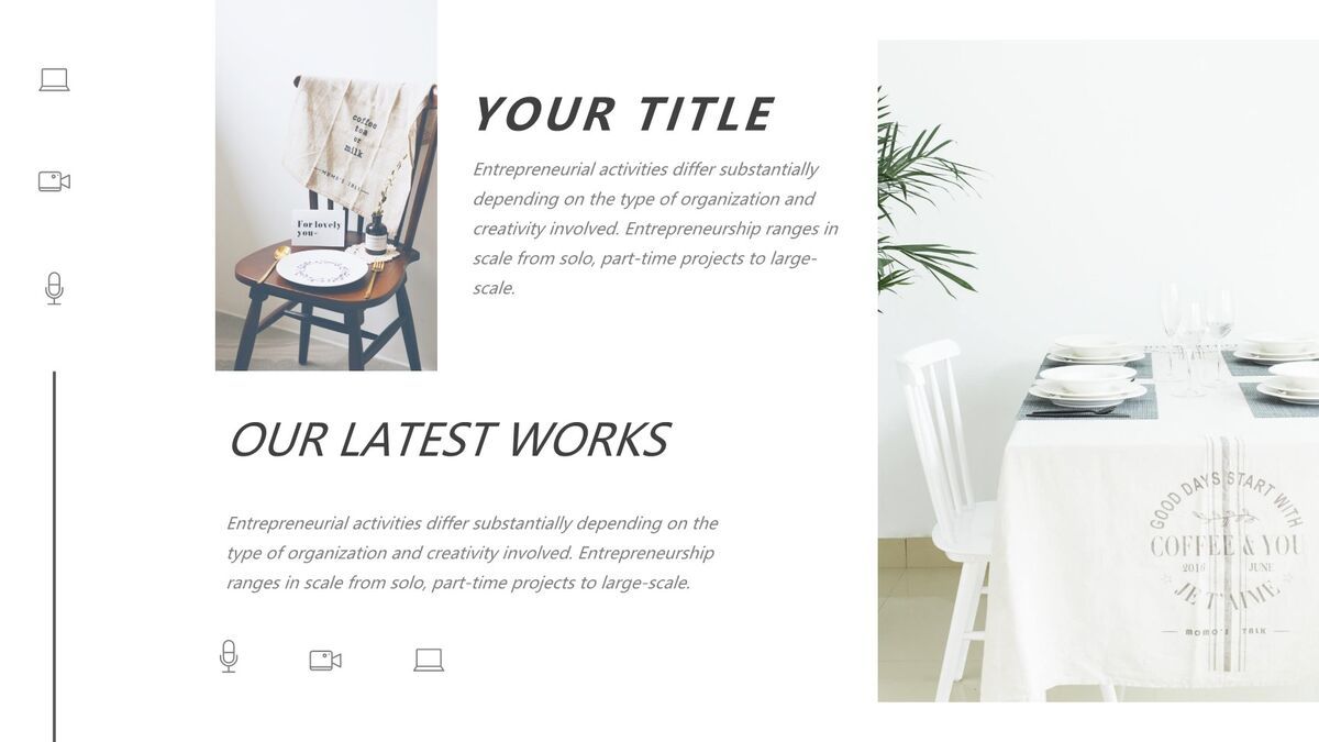 杂志级图文混排设计PPT模板7