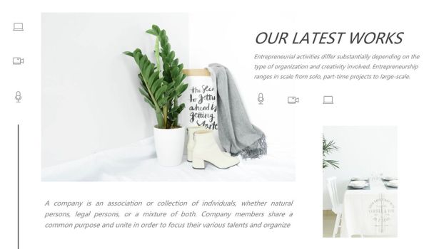 杂志级图文混排设计PPT模板8