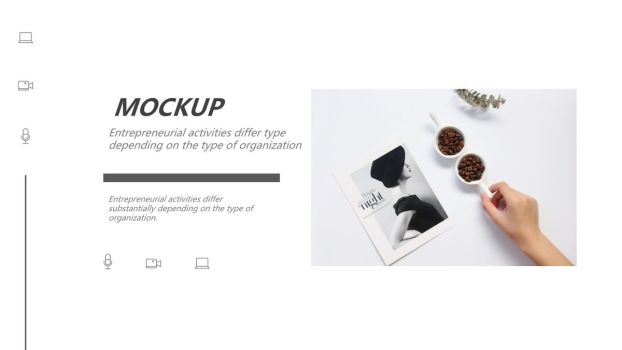 杂志级图文混排设计PPT模板9