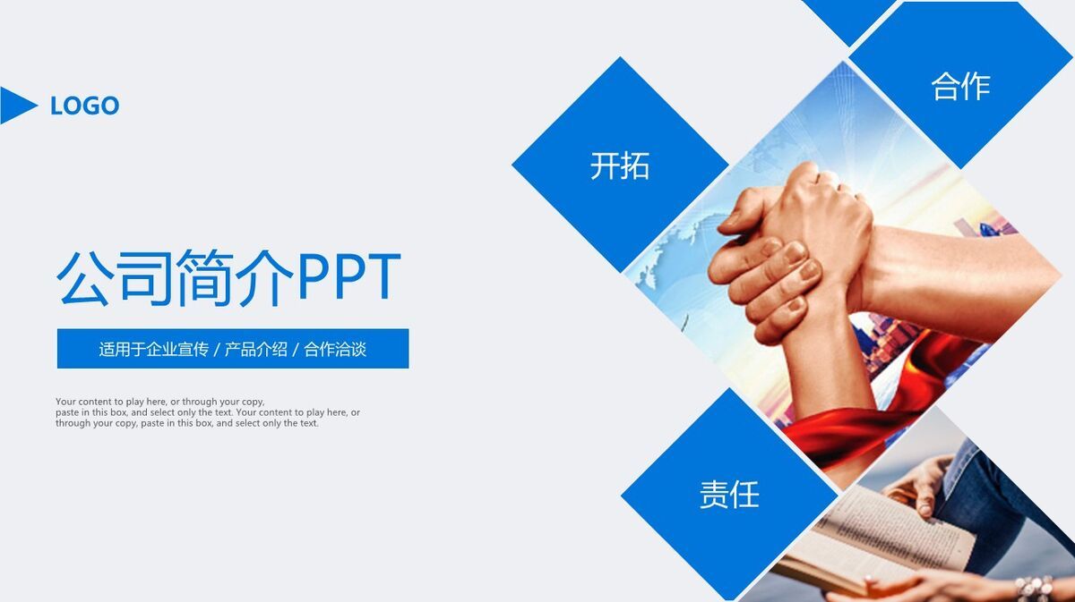 商务实用型公司企业介绍PPT0