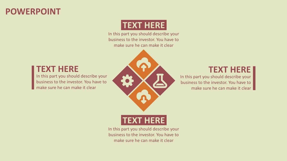 精美复古色调商务PPT模板3