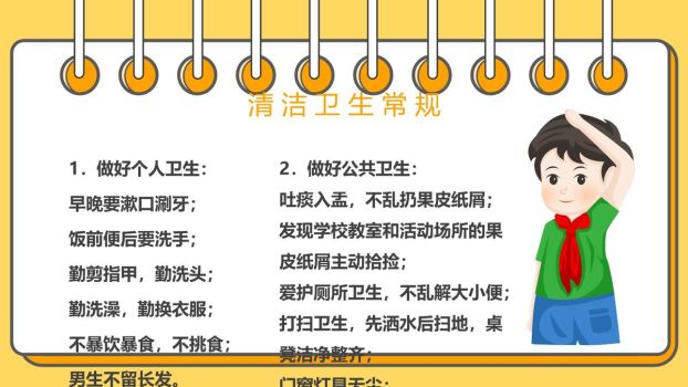 小学生行为规范养成教育PPT模板4