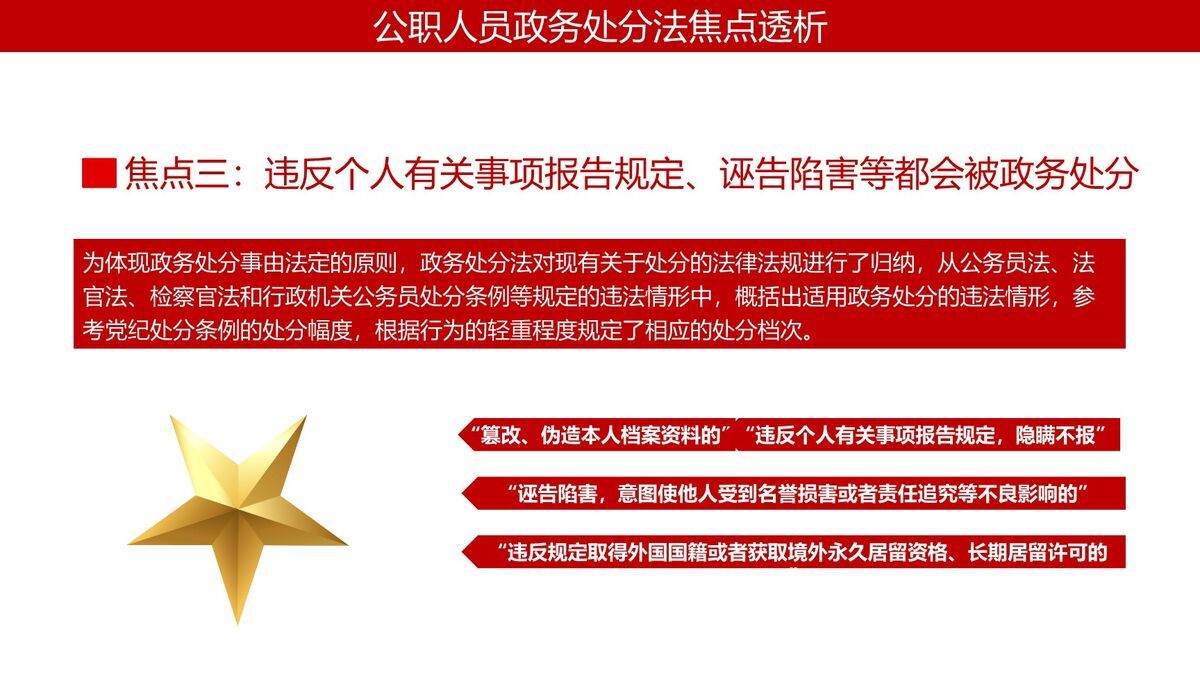 公职人员政务处分法解读PPT模板8