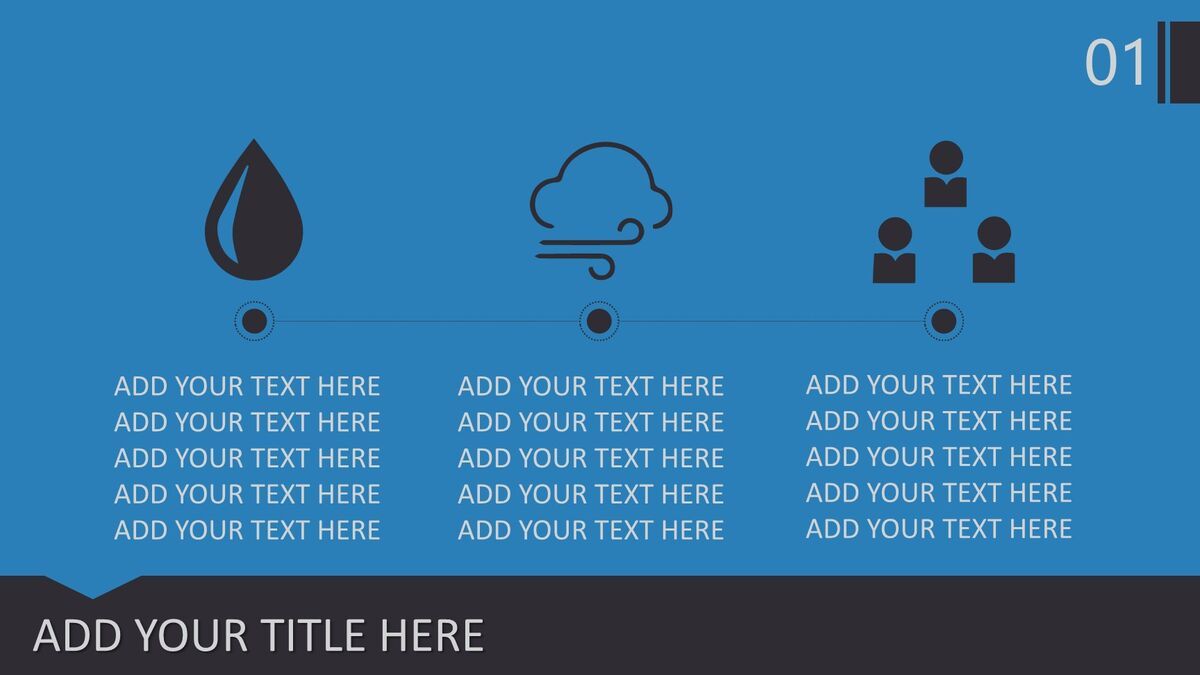 扁平化医疗医学PPT模板5