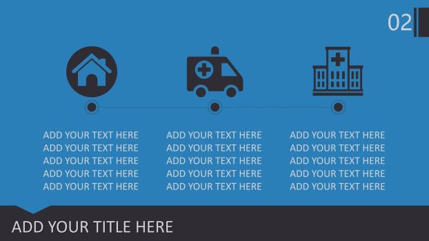 扁平化医疗医学PPT模板9