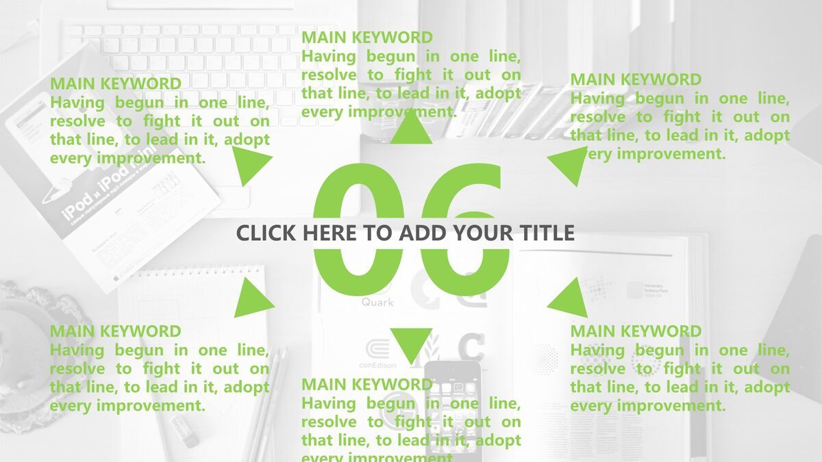 欧美风图文展示PPT模板6