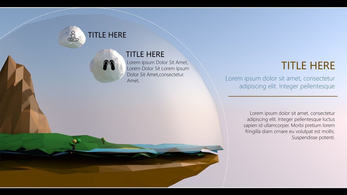 Low Poly低多边形海岛风PPT4