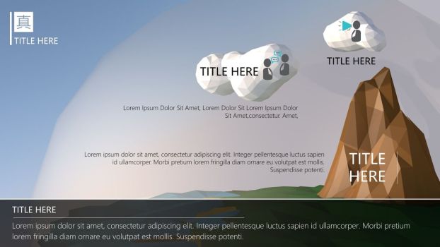 Low Poly低多边形海岛风PPT8