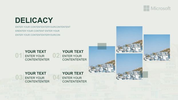 欧美素雅简约风PPT模板4