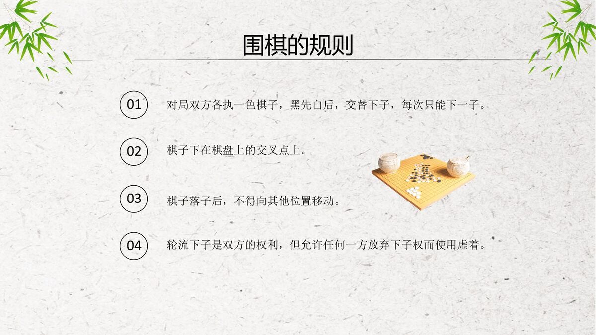 围棋入门基础教程PPT模板7