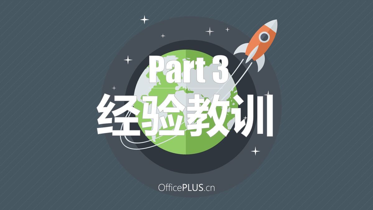 火箭升空主题工作总结PPT模板2