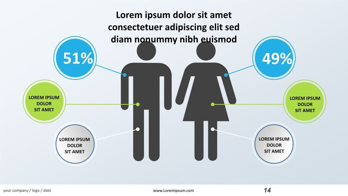 抽象艺术圆圈设计PPT模板6
