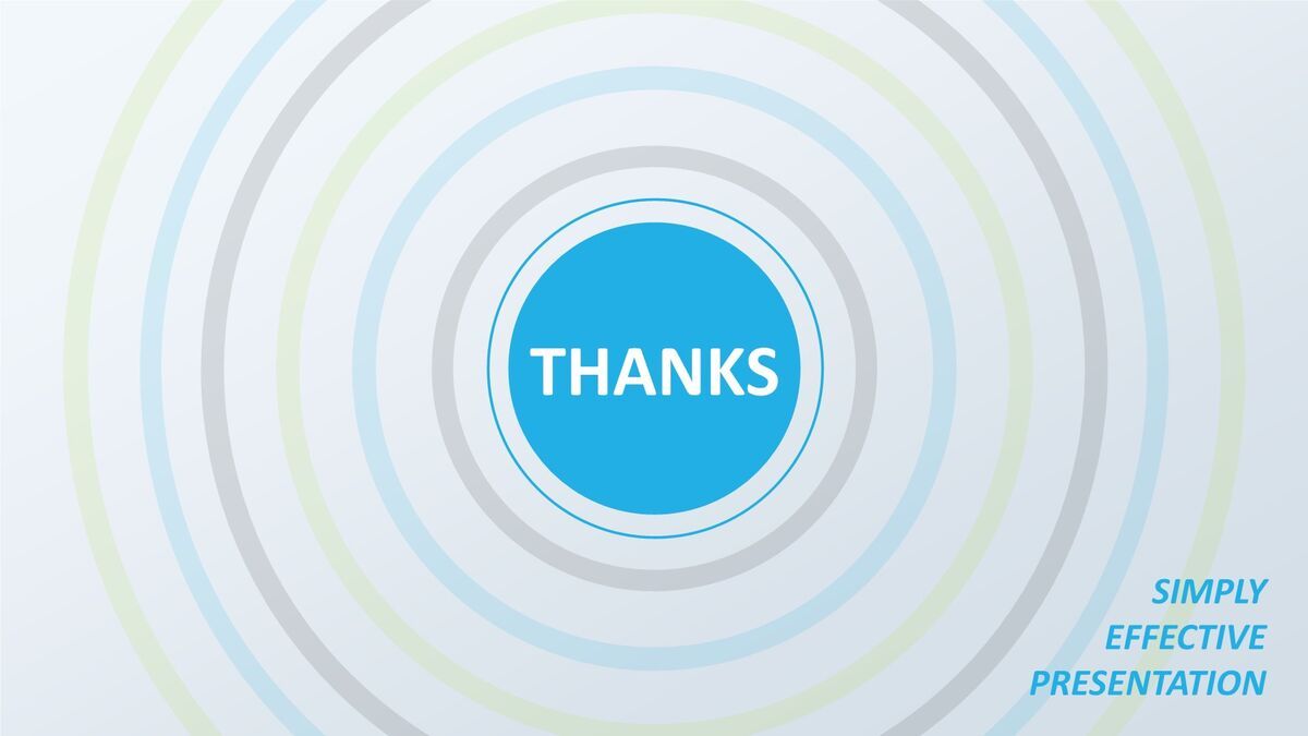 抽象艺术圆圈设计PPT模板9